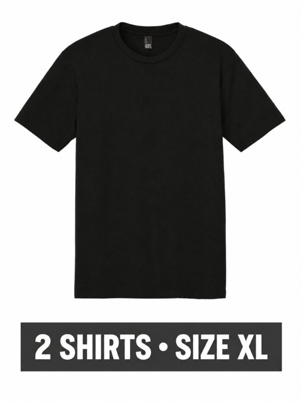2 District Perfect Tri Tees Black XL DM130 New